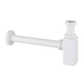 Abber Сифон для раковины латунный, цвет: белый матовый AF0031W