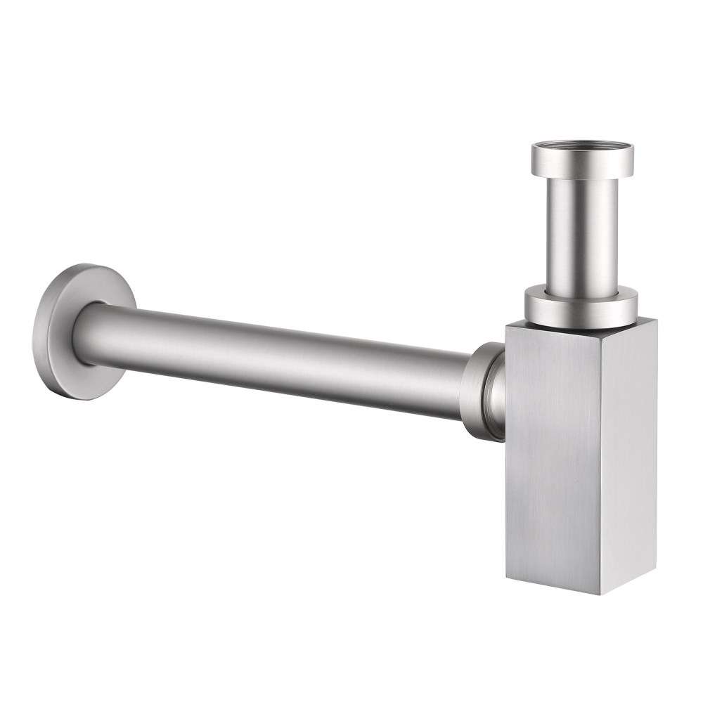 Abber Сифон для раковины латунный, цвет: сатин AF0031SP