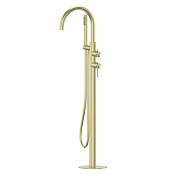 Abber Wasser Kreis 316 Смеситель для ванны напольный с душ. набором - ручной душ, шланг, цвет:золото AF8115BG