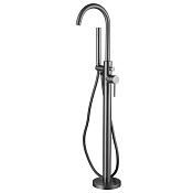 Abber Wasser Kreis Смеситель для ванны напольный с душевым набором - ручной душ, шланг, цвет: никель AF8115NGN