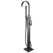 Abber Wasserfall Смеситель для ванны напольный с душ. набором - руч. душ, шланг, держ., цвет: никель AF8615NG