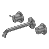 Abber Wasser Kreis 316 Смеситель для раковины встраиваемый, внешняя часть, цвет: оружейная сталь AF81123BGG-L