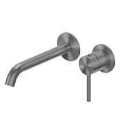 Abber Wasser Kreis 316 Смеситель для раковины встр., внеш. часть, излив 19,4см, цвет:оружейная сталь AF8112BGG-M