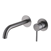 Abber Wasser Kreis Смеситель для раковины встраиваемый, внешняя часть, дл. излива 18,7, цвет: никель AF8112NG