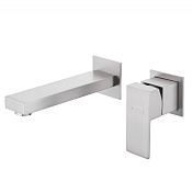 Abber Daheim Смеситель для раковины встраиваемый, внешняя часть, длина излива 16,6 см, цвет: сатин AF8212SP