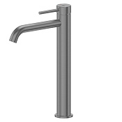 Abber Wasser Kreis 316 Смеситель для раковины высокий, без д/к, излив 23,3 см, цвет: оружейная сталь AF8111BGG-L