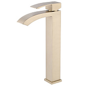 Abber Wasserfall Смеситель для раковины высокий, без д/к, высота излива 25 см, цвет: золото матовое AF8611G