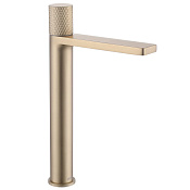 Abber Rund Смеситель для раковины высокий, без д/к, высота излива 26 см, цвет: золото матовое AF8711G