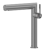 Abber Perfekte 316 Смеситель для раковины выс., без д/к, высота излива 24,8см, цвет: оружейная сталь AF8A11BGG-L