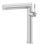 Abber Perfekte 316 Смеситель для раковины выс., без д/к, выс. изл. 24,8 см, цвет: нержавеющая сталь AF8A11BST-L