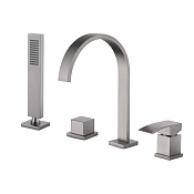 Abber Wasserfall Смеситель на борт ванны, с ручным душем, цвет: сатин AF8613SP