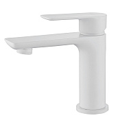 Abber Weiss Insel Смеситель для раковины, без д/к, длина излива 12 см, цвет: белый матовый AF8010FW