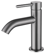 Abber Wasser Kreis Смеситель для раковины, без д/к, длина излива 12 см, цвет: никель AF8110NG