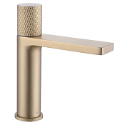 Abber Rund Смеситель для раковины, без д/к, длина излива 13,1 см, цвет: золото матовое AF8710G