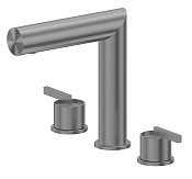 Abber Perfekte 316 Смеситель для раковины на 3 отв., без д/к, излив 14,1 см, цвет: оружейная сталь AF8A08BGG