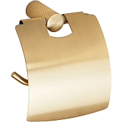 Bemeta Auria Держатель туалетной бумаги закрытый, подвесной, цвет: матовое золото-шампань 171112012