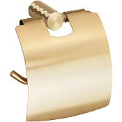 Bemeta Zyra Держатель туалетной бумаги закрытый, подвесной, цвет: матововое золото-шампань 174112012