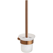 Bemeta Copra Ершик для унитаза подвесной со стеклянной колбой, цвет: матовая медь 176113010