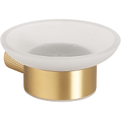 Bemeta Auria Мыльница со стеклянной чашей, подвесная, цвет: матовое золото-шампань 171108040