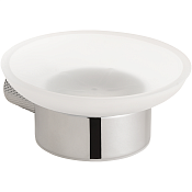 Bemeta Brilia Мыльница со стеклянной чашей, подвесная, цвет: полированное серебро 177108040