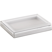 Bemeta Delta Мыльница со стеклянной чашей, подвесная, цвет: полированная сталь 181008022