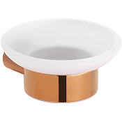 Bemeta Glacera Мыльница со стеклянной чашей, подвесная, цвет: полированная медь 175108040