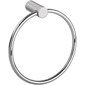 Bemeta Brilia Полотенцедержатель-кольцо d17,8 см, подвесной, цвет: полированное серебро 177204060