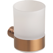 Bemeta Copra Стакан для зубных щеток подвесной, стеклянный матовый, цвет: матовая медь 176110010