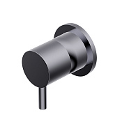 Ritmonio Diametro35 S Смеситель для душа, на 1 потребителя, внешняя часть, цвет:brushed black chrome PR52FC201BLX