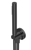 Ritmonio Brass Душевой гарнитур: душевая лейка 1 вид струи, держ., шланг, цвет: brushed black chrome 72J021BLX