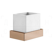 Gessi Inverso/Rettangolo Стакан подвесной, керамический Neolite, цвет: white/copper PVD 20807#030