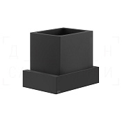Gessi Inverso/Rettangolo Стакан подвесной, керамический Neolite, цвет: black/matte black 20808#299