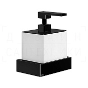 Gessi Inverso/Rettangolo Дозатор для жидкого мыла подвесной, колба Neolite, цвет: black metal PVD 20813#706
