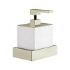 Gessi Inverso/Rettangolo Дозатор для жидкого мыла подвесной, колба Neolite, цвет: white/nickel PVD 20813#720