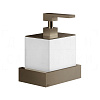 Gessi Inverso/Rettangolo Дозатор для мыла подвесной, колба Neolite, цвет: coffee bronze brushed PVD 20813#761