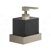 Gessi Inverso/Rettangolo Дозатор для жидкого мыла подвес., колба Neolite, цвет: finox brushed nickel 20814#149