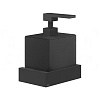 Gessi Inverso/Rettangolo Дозатор для жидкого мыла подвесной, колба Neolite, цвет: black/matte black 20814#299