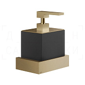 Gessi Inverso/Rettangolo Дозатор для мыла подвесной, колба Neolite, цвет: warm bronze brushed PVD 20814#726