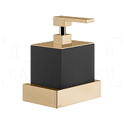 Gessi Inverso/Rettangolo Дозатор для жидкого мыла подвесной, колба Neolite, цвет: warm bronze PVD 20814#735