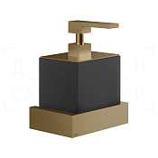 Gessi Inverso/Rettangolo Дозатор для мыла подвесной, колба Neolite, цвет: deep bronze brushed PVD 20814#791
