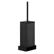 Gessi Inverso/Rettangolo Ершик для унитаза подвесной, колба Neolite, цвет: black/black metal PVD 20820#706