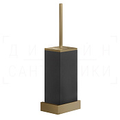 Gessi Inverso/Rettangolo Ершик для унитаза подвесной, колба Neolite, цвет: deep bronze brushed PVD 20820#791