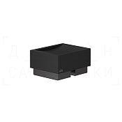 Gessi Inverso/Rettangolo Мыльница с керамической чашей Neolite, настольная, цвет: black/aged bronze 20826#187