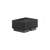 Gessi Inverso/Rettangolo Мыльница с чашей Neolite, настольная, цвет: black/black metal brushed PVD 20826#707