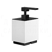 Gessi Inverso/Rettangolo Дозатор для жидкого мыла настольный, колба Neolite, цвет: black metal PVD 20837#706