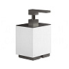 Gessi Inverso/Rettangolo Дозатор для мыла настольный, колба Neolite, цвет: black metal brushed PVD 20837#707