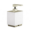 Gessi Inverso/Rettangolo Дозатор для жидкого мыла настольный, колба Neolite, цвет: white/nickel PVD 20837#720
