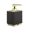 Gessi Inverso/Rettangolo Дозатор для жидкого мыла настольный, колба Neolite, цвет: black/brass PVD 20838#710