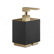 Gessi Inverso/Rettangolo Дозатор для мыла настольный, колба Neolite, цвет: warm bronze brushed PVD 20838#726