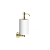 Gessi Ingranaggio Дозатор для жидкого мыла подвесной, колба Neolite, цвет: white/brass PVD 63813#710